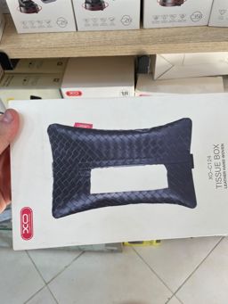 Boîte à Mouchoirs Suspendue Cuir Tissé Voiture XO-C124