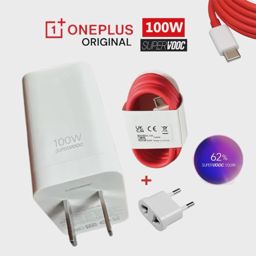 Kit Chargeur OnePlus 100W SUPERVOOC Câble Rouge USB-C