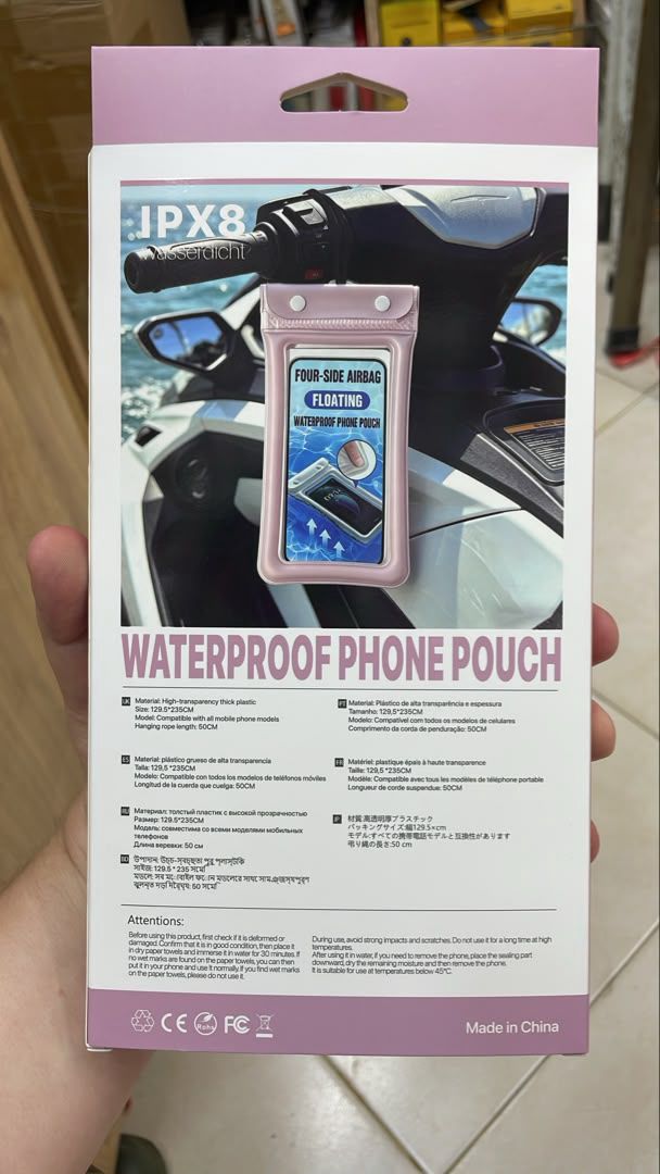 Housse Étanche Téléphone IPX8 : Pochette Flottante
