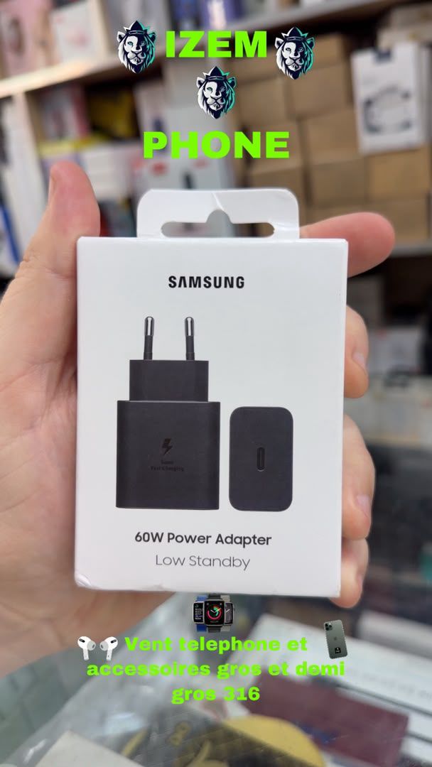 Chargeur Samsung 60W USB-C : Super Fast Charging