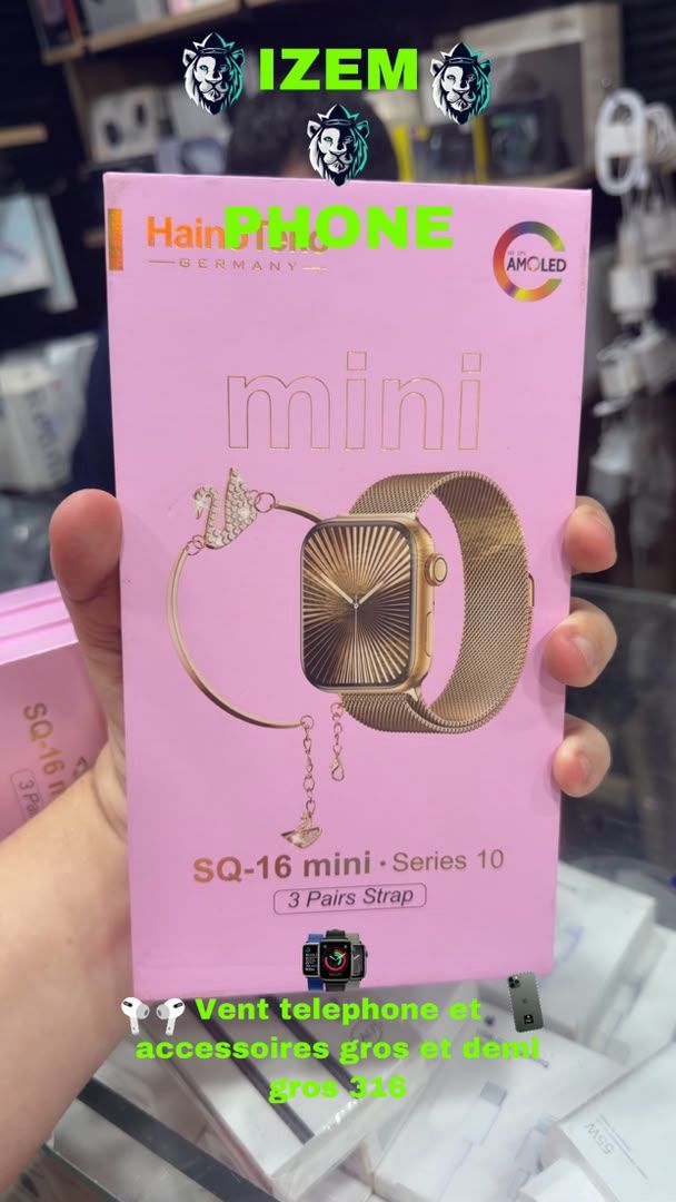 Montre Connectée Haino Teko SQ-16 Mini AMOLED + 3 Bracelets