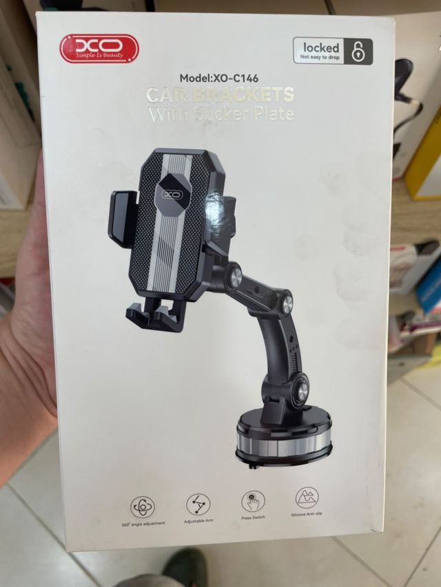 Support Voiture Smartphone Ventouse XO-C146 Bras 360°