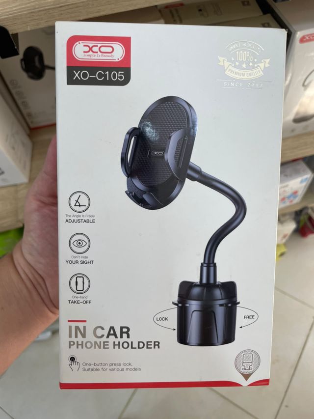Support Voiture Porte-Gobelet Smartphone XO-C105 Flexible