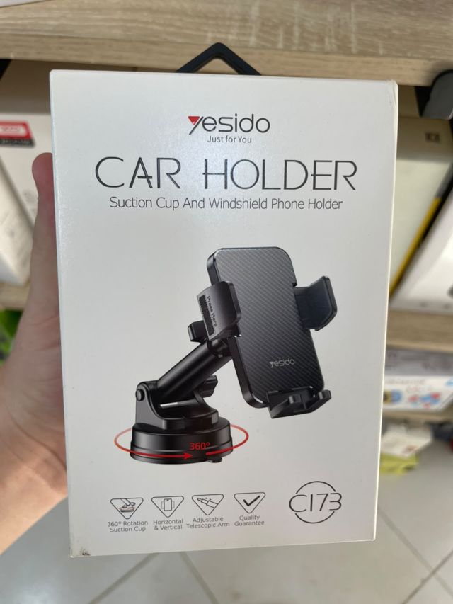 Support Voiture Ventouse Télescopique Yesido C173 360°