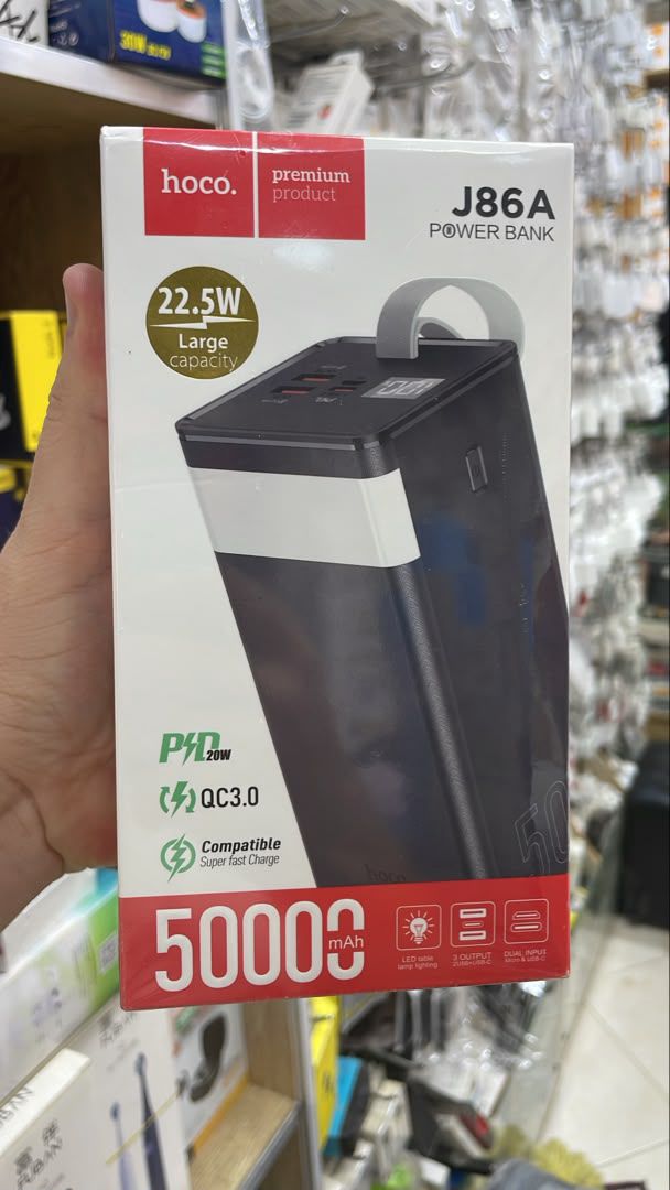 Batterie Externe Hoco J86A 50000mAh 22.5W Lampe LED