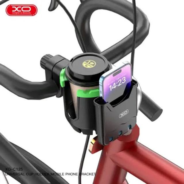 Support Voiture 2 en 1 Porte-Gobelet & Smartphone XO-C125