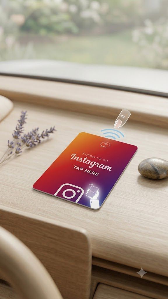 Carte Connectée NFC Instagram - Réseaux Sociaux