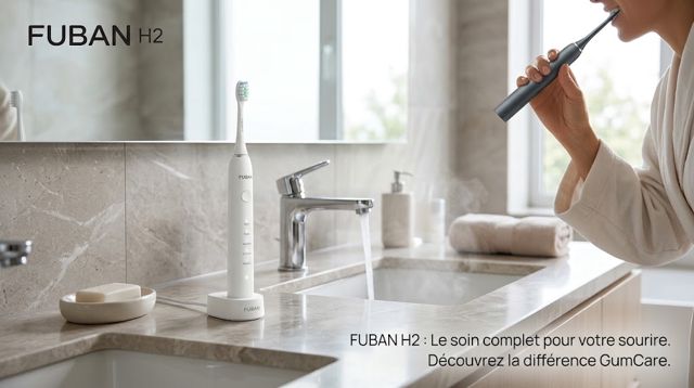 Brosse à Dents Électrique FUBAN H2 - Sonic 4 Modes