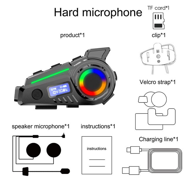 Intercom Moto K19 - Caméra Dashcam, Bluetooth & GPS Trajectory