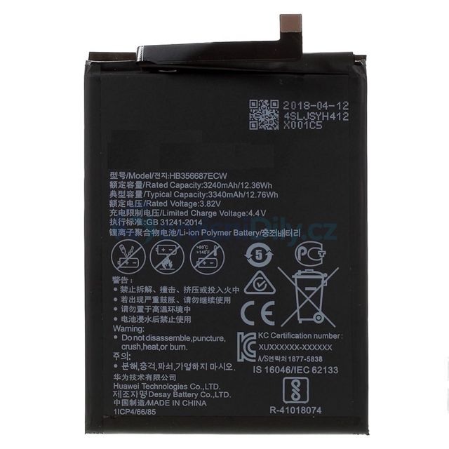 Batterie Huawei P30 Lite - Nova 3i - Mate 20 Lite HB356687ECW